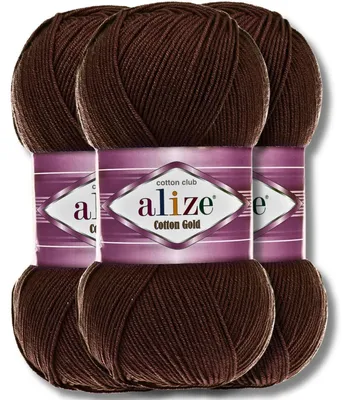 Produktbild von Alize 3x 100g Baumwolle Gold Wolle, Uni, Häkeln, Stricken (26)