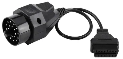 Zdjęcie produktu dla Złącze OBD2 z 20 pinami, adapter do samochodów BMW serii E36, E38, E39, E46, E53, X5, Z3