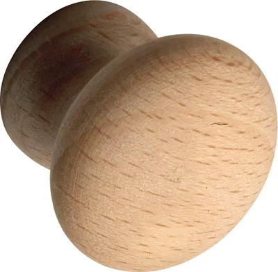 Immagine prodotto di Alles im Griff pomolo per mobili Hemera ø 25mm - pomolo per mobili in legno profondità 26mm - pomolo per armadio, faggio grezzo
