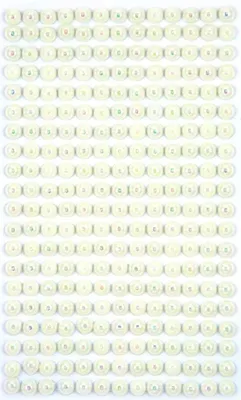 Produktbild von Selbstklebende Perlen 6mm 260Stück Opalescent White