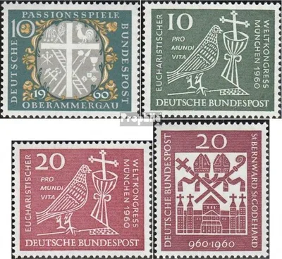 Produktbild von Briefmarken BRD (BR.Deutschland) 1960 Mi 329,330-331,336 (kompl.Ausg.) gestempelt Passionsspiele Oberammergau
