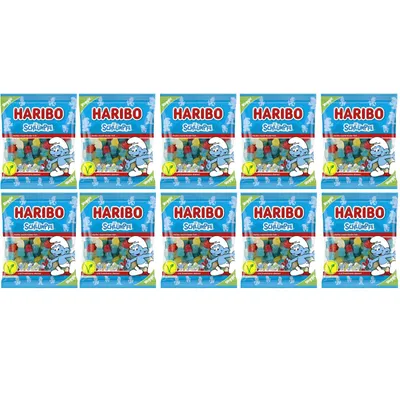 Produktbild von Schlumpf-Gummibärchen 175 g – Haribo – 10er-Pack