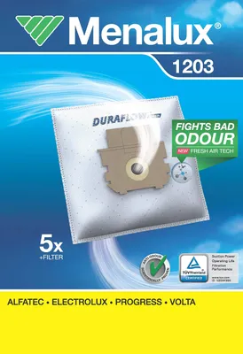 Staubsaugerbeutel Duraflow, 5 Stück + Motorfilter, für Electrolux