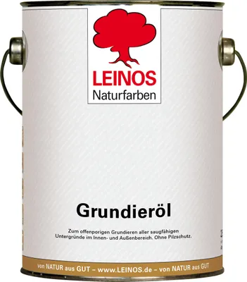 Produktbild von LEINOS 220 Grundieröl für Innen 2,5 l | Offenporige Grundierung mit gutem Eindringvermögen für wenig beanspruchte Holzteile | optimalen Kontakt für weitere Anstriche