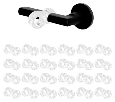Produktbild von 24 Stück Türstopper für Türklinken – Gummi Türdämpfer zum Schutz von Wänden und Möbeln