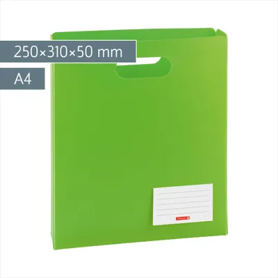 Produktbild von Brunnen FACT!pp, Polypropylen (PP), Grün, A4, 250 mm, 310 mm, 50 mm
