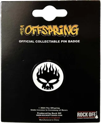 Obrázek produktu pro The Offspring - Lebka - odznak - mosaz, smalt RO11210 (jedna velikost) (bílá/černá)