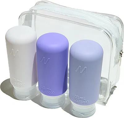 Immagine prodotto di Muitomas TRBOTTLES3VL, Bottiglia per gatti, Viola, Silicone, Tinta unita, 98 ml, 98 ml