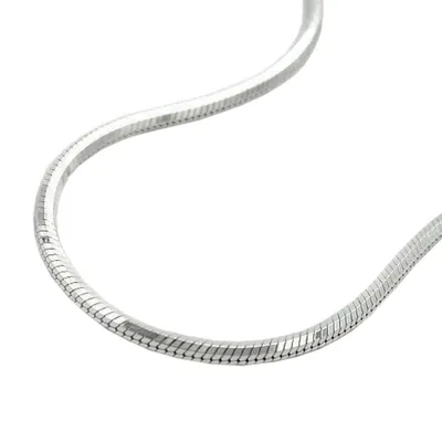 Produktbild von Kette 13mm Schlange fünfkantig diamantiert Silber 925 45cm silber 1,3mm