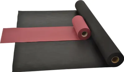 Produktbild von Sensalux Kombi-Set 1 Tischdeckenrolle 1,5m x 25m schwarz + Tischläufer 30cm bordeaux