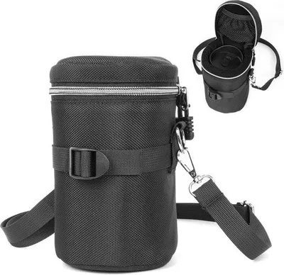 Image de Housses de protection imperméables pour appareils photo à grand objectif, noir, 120 x 230 mm, pour objectifs Canon, Nikon, Sony et Tamron