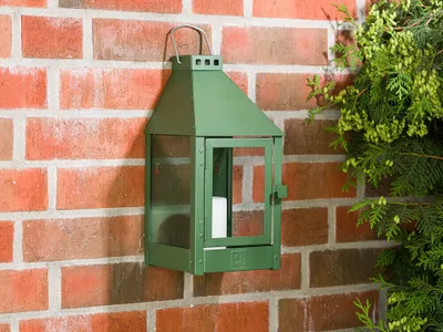 Produktbild von A2 Living Allwetter Wandlaterne Grün 36 cm Metall Outdoor Laterne wetterfest