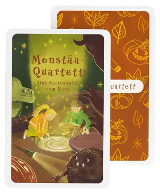 Produktbild von Kartenspiel Quartett Trumpfspiel mit 28 Monsterkarten und 4 Blankokarten zur Gestaltung