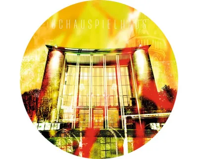 Produktbild von Glasbild Bochum Schauspielhaus Ø 20 cm