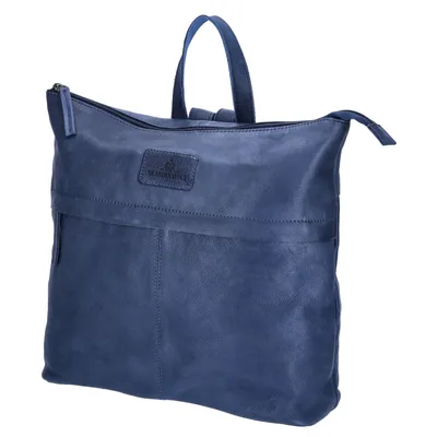 Produktbild von The Skandinavian Brand Damen Leder Rucksack Blue : blau-60 Farbsortierung: blau-60