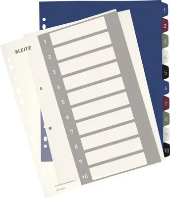 Immagine prodotto di Indice di stile Leitz 12370000 A4+ 1-10 a colori