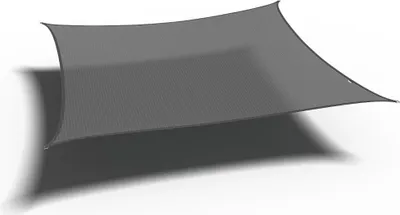 Produktbild von Coolfit Sonnensegel Quadrat, grau Bezug aus 285g/m² Polyethylen (HDPE), 500x500x500x500 cm