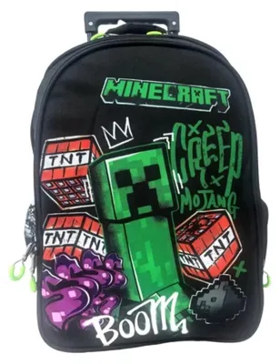 Produktbild von Minecraft Metro Art Boom Rollrucksack, 46 cm Tasche