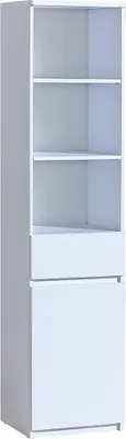 Obrázek produktu pro Knihovna BETTSO se zásuvkou ARCA bílá