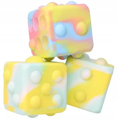 Produktbild von Nicola Toys Sensorische Pop It Würfel bunt