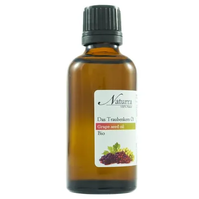 Traubenkernöl Bio 50ml unraffiniert kaltgepresst nativ vegan Haaröl Hautpflege