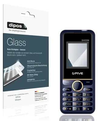 Produktbild von 2x Schutzfolie für GFive Dhoom - Anti-Shock 9H Folie dipos Glass Kunststoffglas