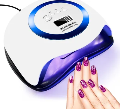 Produktbild von Speed 168W Nageltrockner LED UV Lampe Profi Lichthärtungsgerät Nagellacktrockner Gel Dryer mit 4 Timer DE,Blau