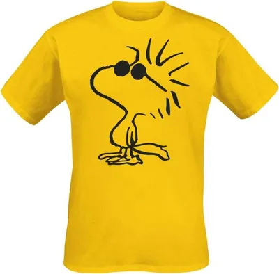 Produktbild von Peanuts T-Shirt Herren Woodstock gelb Fan-Merch, Filme, TV-Serien 100% Baumwolle M