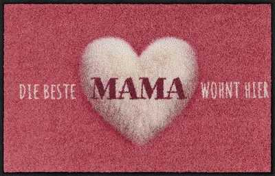 Produktbild von Salonloewe BESTE MAMA ROSE Fußmatte Wohnmatte 45 x 70 cm