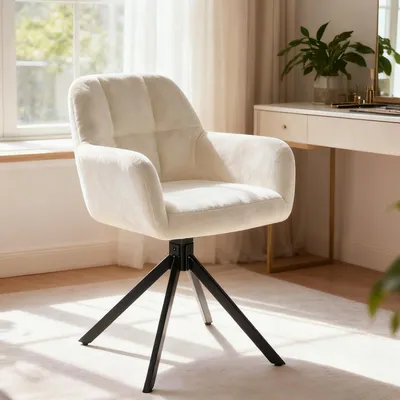 Produktbild von Esszimmerstuhl, eleganter und schöner moderner Esszimmerstuhl, niederländischer Küchenstuhl mit Samtpolsterung, geeignet für Küche, Wohnzimmer, Schlaf
