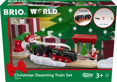Image de BRIO Coffret de Noël locomotive à vapeur à pile