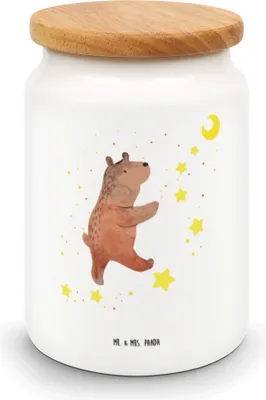 Produktbild von Mr. & Mrs. Panda Kaffeedose Bär Träume - Weiß - Geschenk, Keksdose, zuckerdose, Traum, Träumen, Dose, Traumdeutung, behälter, bonbondose