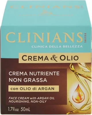 Obrázok produktu pre CLINIANS Crema & Olio vivn krm na tvr s arganovm olejom 50 ml