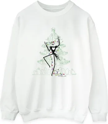 Produktbild von Disney - "The Nightmare Before Christmas" Sweatshirt für Damen BI31891 (M) (Weiß)