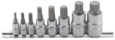 Produktbild von BGS 5105 Biteinsatz-Set, Innenvielzahn, 10 (3/8), 8-tlg.