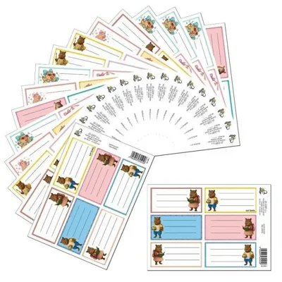Image de Autocollants pour cahier, motif capybara, lot de 25, assortiment de couleurs - EV-Corp