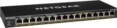 Produktbild von NETGEAR GS316P - Switch - unmanaged - 16 x 10/100/1000 (PoE+) - Desktop, wandmontierbar - PoE+ (115 W)