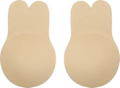 Obrázek produktu pro Lepicí podprsenka bez zad, velká prsa, lepicí podprsenka Push-Up, kryty bradavek, neviditelný opakovaně použitelný kryt bradavek - LIFTUP Beige S