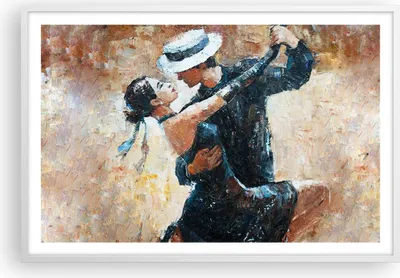 Produktbild von Gerahmtes Poster - Weißer Rahmen - tanzen sie - 91,5x61 cm - Wand Bild - Wanddeko - Wandbilder - Kunstposter - Wandposter - Bilderrahmen - Bilder - Kunstdruck - Wandbild - P2WAA91x61-3773