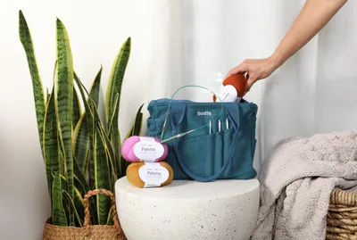 Immagine prodotto di Borsa per attrezzi, organizer in tela per lavori manuali, con 30 tasche