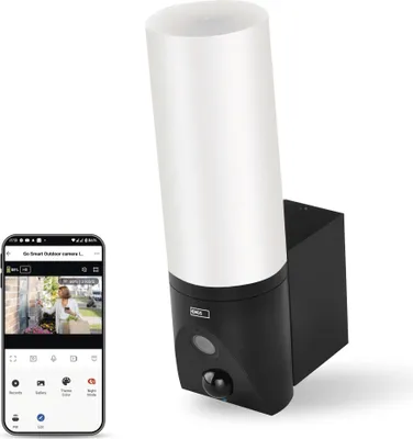 GoSmart Rotierende Outdoor IP Kamera mit WiFi und Licht IP-300 TORCH, schwarz