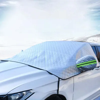 Produktbild von Auto Schnee & Sonnenschutz 230x147cm - Frontscheibenabdeckung für Winter & Sommer, Eis- und UV-Schutz