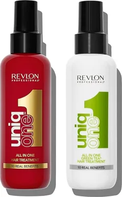 Produktbild von Revlon Uniq One Set All In One Hair Treatment 150ml + Green Tea Hair Treatment 150ml