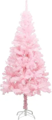 Immagine prodotto di The Living Store Albero di Natale artificiale con supporto Rosa 210 cm PVC