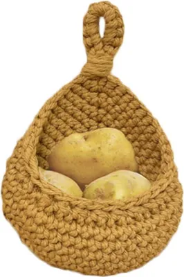 Produktbild von Hängender Wandkorb Obstkorb - Küchen- und Pflanzenkorb für dekorative Aufbewahrung
