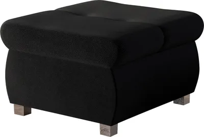 Produktbild von MIRJAN24 Polsterhocker Orkan Klein, Moderne Sitzhocker vom Hersteller, Holzkonstruktion, 60x60x39 cm (Farbe: Kronos 07)