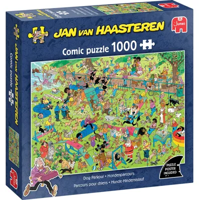Immagine prodotto di Jan van Haasteren, Percorso ad ostacoli per cani, puzzle da 1000 pezzi