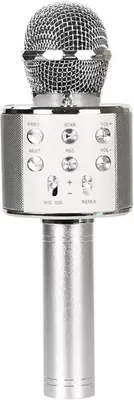 Productafbeelding van CHPN - Karaoke-microfoon - Microfoon - Met luidspreker - Zilver - Meezingen - Partymicrofoon - Feest - DJ - Kinderdisco