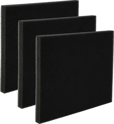 Produktbild von vhbw 3x Staubsaugerfilter kompatibel mit Philips FC8724, FC8721, FC8720, FC8725, FC8726, FC8722, FC8723 Staubsauger - Schaumstofffilter Schwarz