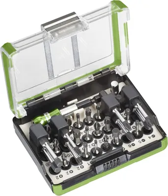 Obrázok produktu pre kwb Extreme Force bit box - 28 ks vrátane bitov odolných voči nárazom, držiaka bitov a 44652 adaptéra na palcové kľúče